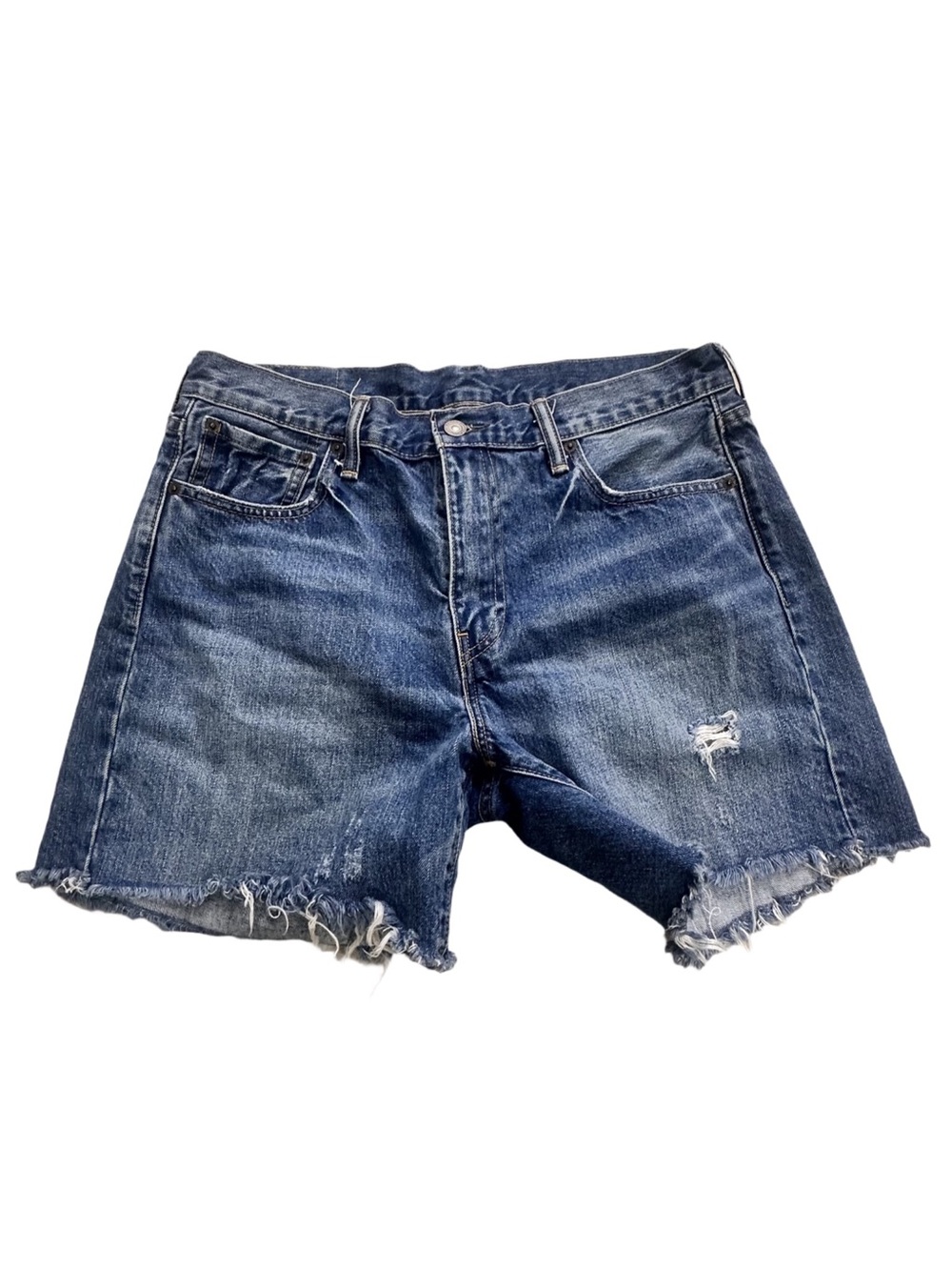 Levi’s 505 C Women’s Denim Cutoff Shorts - Blue white oak cone denim